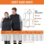 Unzipp Heated vest for men and women: Winter warm heated jacket vest with 5V 10000 mAh battery, 3 adjustable temperatures, machine washable for outdoor activities