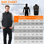 Mincoo Heated vest for men and women with 10000mAh battery, 5 heating zones, 3-stage temperature control, dual control, warm vest for winter activities