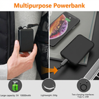 Mincoo Heated vest for men and women with 10000mAh battery, 5 heating zones, 3-stage temperature control, dual control, warm vest for winter activities