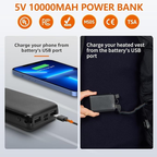 Unzipp Heated vest for men and women: Winter warm heated jacket vest with 5V 10000 mAh battery, 3 adjustable temperatures, machine washable for outdoor activities