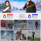 Unzipp Heated vest for men and women: Winter warm heated jacket vest with 5V 10000 mAh battery, 3 adjustable temperatures, machine washable for outdoor activities